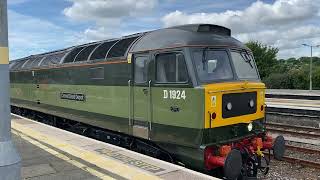 D1924 Crewe Diesel Depot pulling coaches and 60007 Sir Nigel Greasley back to Laira Depot [upl. by Alyn695]