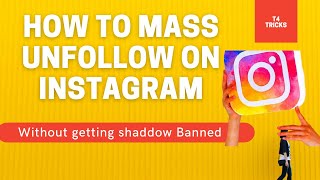 How to Mass Unfollow Extremely Fast on Instagram on pcLaptop [upl. by Heeley930]