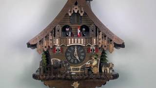 Engstler Quartz Cuckoo Clock The Merry Beer Drinker Quartz Nr AH 471 QMT [upl. by Bose]