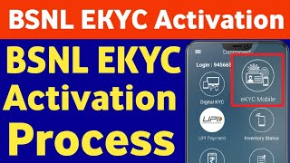 Bsnl Ekyc Activation New Process 2022  Bsnl Sim Chalu kaise kare  Bsnl Ekyc Mobile Activation 2022 [upl. by Haraz]