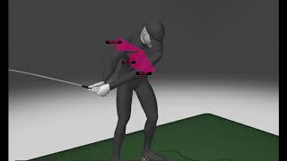 Upper body movement in golf swing forward bend in detail [upl. by Eded]