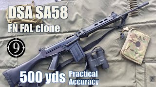 DSA SA58 FN FAL to 500yds Practical Accuracy [upl. by Kyl]