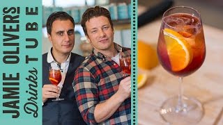 Negroni Sbagliato Cocktail  Jamie Oliver amp Giuseppe Gallo [upl. by Anatol]