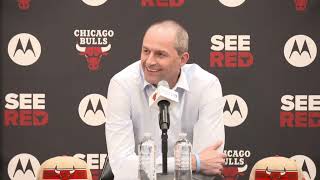 Artūras Karnišovas NBA Draft Press Conference  Chicago Bulls  62624 [upl. by Mayes]