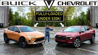 AFFORDABLE STYLE  2024 Chevy Trax vs 2024 Buick Envista Comparison [upl. by Alahcim]