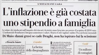 Prime pagine dei giornali di oggi 3 luglio 2022 Rassegna stampa Quotidiani nazionali italiani [upl. by Accber]