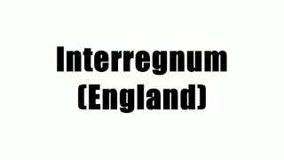 Interregnum England [upl. by Notserc]