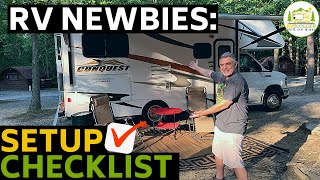 RV Set Up Procedure  Properly amp Easily Set Up A Travel Trailer at a Campsite [upl. by Ylram]