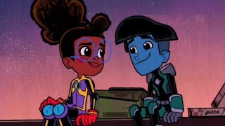 Lunella and Kid kree on the rooftop Moon girl and Devil dinosaur S2 [upl. by Ailedo789]