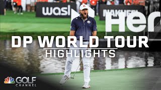 DP World Tour Highlights Hero Dubai Desert Classic Round 4  Golf Channel [upl. by Anikahs]