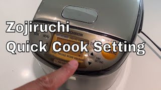 Zojirushi rice cooker  Making Quick Rice [upl. by Housum994]