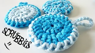 Tulle Dish Scrubbies  Crochet Pattern [upl. by Woodford259]