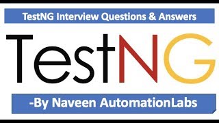 TestNG Interview Questions and Answers  TestNG Framework Interview Questions [upl. by Farmann]