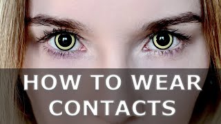 Mislens Review  How to put in colored contacts for beginners [upl. by Alick]