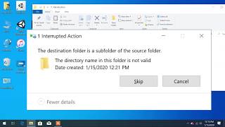 The directory name is invalid  File cannot be copied on any drive or external device on windows 10 [upl. by Entwistle]