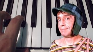 Que Bonita Vecindad  El Chavo  Piano Tutorial  Notas Musicales [upl. by Rehotsirk]