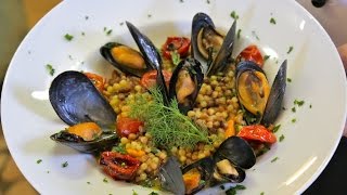 How to Make Risottostyle Fregola Pasta with Mussels  Pasta Grannies [upl. by Mcclenaghan]