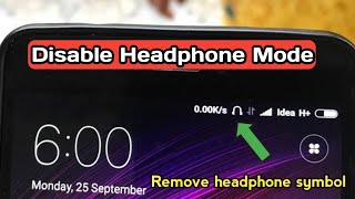 Redmi Mobiles Headset Icon Problem  How To Remove Headphone Mode Telugu [upl. by Thury]