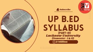 UP BEd Syllabus Discussion Semester 01 amp 02Part 01 [upl. by Erhard]