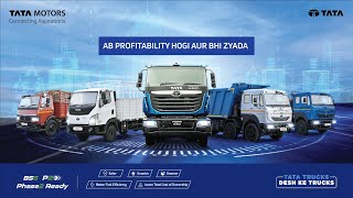 Tata Motors BS6 Phase 2 Ready Trucks  Tata Trucks  Desh ke Trucks [upl. by Gianina]