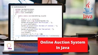 Online Auction System In Java  Java Project [upl. by Omar606]