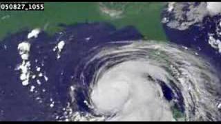 Hurricane KATRINA from satellite [upl. by Wilhelm858]