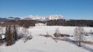 Kitzbühel von Oben Winter am See [upl. by Cheryl]