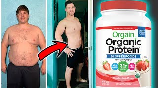 Orgain Organic Protein Powder Strawberries n Cream Review  I Lost 100 Pounds in 6 Months [upl. by Sherye603]