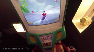 Alpine Racer downhill skiing arcade POV headcam gameplay [upl. by Cher11]