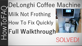 Problem Delonghi latissima plus milk frother not working [upl. by Anaitat]