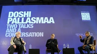 Conversation with BV Doshi and Juhani Pallasmaa at Bengal Architecture Symposium [upl. by Airym]