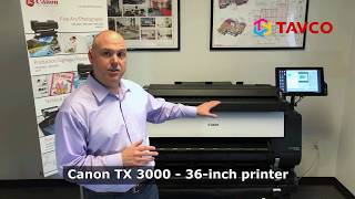 Canon TX 3000 Plotter Printer amp MFP Overview  TAVCO [upl. by Acillegna830]