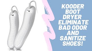 KOODER Boot Dryer  Eliminate Bad Odor and Sanitize Shoes  100k Bonuses in Description [upl. by Bernete87]