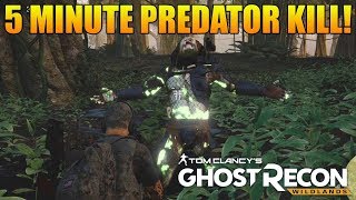 PREDATOR BOSS FIGHT BEAT IN 5 MINS  Predator Fight Funny Moments Ghost Recon Wildlands Predator [upl. by Ginzburg]