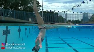 Above and Underwater View of Artistic Swimming [upl. by Ekalb]