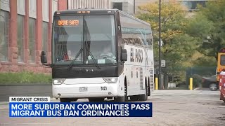 Chicago suburbs approve measures to stop buses dropping off migrants without notice [upl. by Kliman720]