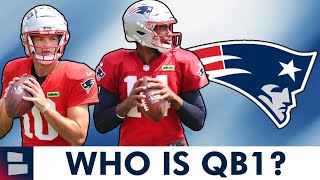 Patriots News QB Battle NOT Over Per Jerod Mayo Ft Drake Maye Jacoby Brissett Joe Milton [upl. by Devora]