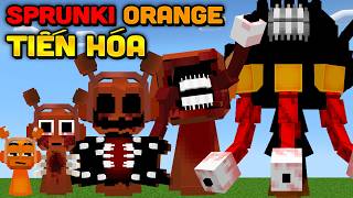 Minecraft Nhưng TIẾN HÓA TẤT CẢ CẤP ĐỘ SPRUNKI ORANGE [upl. by Atilem]