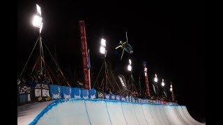 Halfpipe World Champion Kyle Smaine winning run and talking about stress [upl. by Sturges]