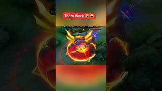 Team work 🤣 mobilelegends ml mlbb shorts [upl. by Bucher786]