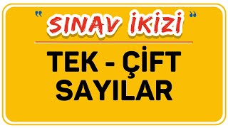 TEK  ÇİFT SAYILAR  ŞENOL HOCA [upl. by Nylteak]