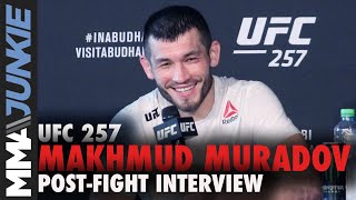 Makhmud Muradov admits he wasnt 100 percent in fight  UFC 257 postfight [upl. by Ayna]