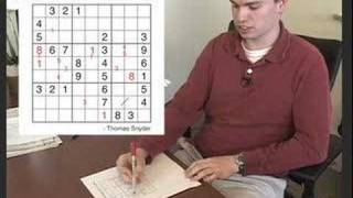 Thomas Snyder  Demonstrating the SUdoku Puzzle [upl. by Lihka]