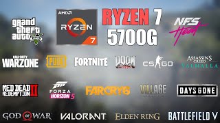 Ryzen 7 5700G Vega 8  25 Games Tested in 2022 [upl. by Brocky665]