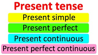 Learn the PRESENT TENSE in 4 minutes 📚 Learn with examples [upl. by Amena349]