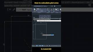 How to calculate plot area in AutoCAD shorts autocad [upl. by Aicile]