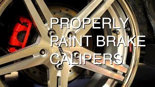 How to Paint Brake Calipers with VHT Caliper Paint [upl. by Ahsehyt]