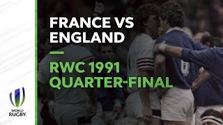 Le Crunch Classic  RWC 1991 Quarterfinal France v England [upl. by Lerrud]