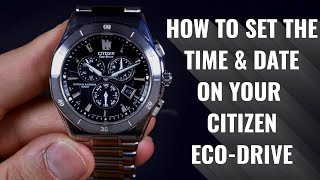 How to Set Your Citizen EcoDrive [upl. by Barcot]