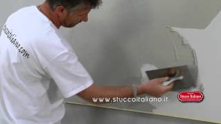 Travertino Toscano  How to apply Travertine plaster [upl. by Ynnig]